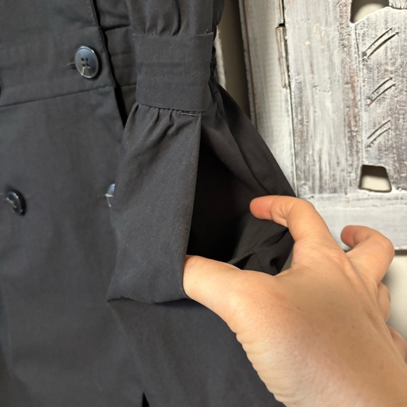 Anthropologie Maeve Black Short-Sleeve Tailored Blazer Romper NWT - Picture 9 of 11